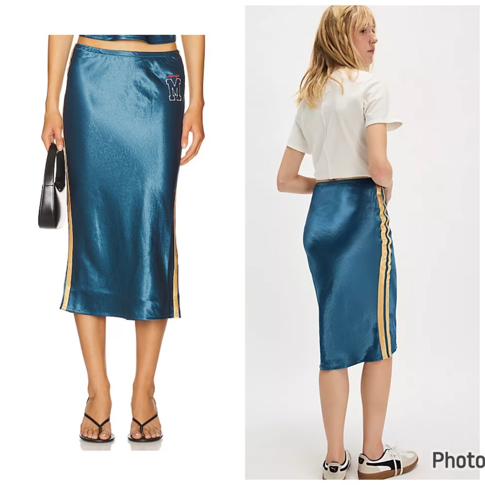 MOTHER The Athletic Skirt Teamwork Marine & Yellow XS